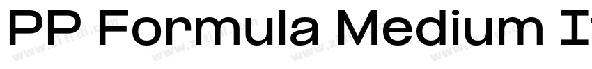 PP Formula Medium It字体转换